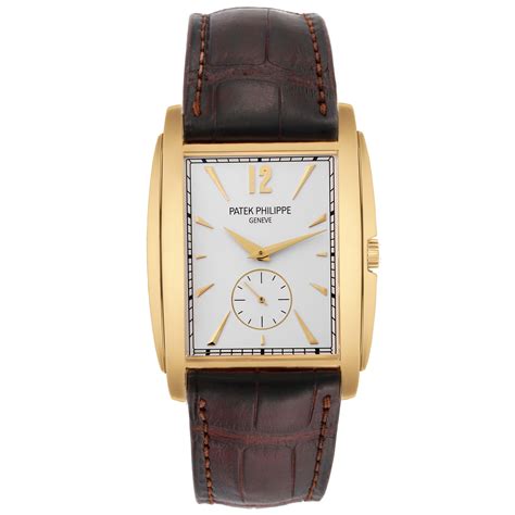 Patek Philippe Gondolo Yellow gold Silver 43.0×33.4mm / 5124J 